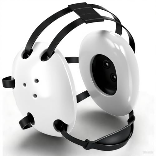 Halloscume Kids Wrestling Headgear with Adjustable Ear Guard Straps MMA Jiu Jitsu Grappling Protective Headgear for Youth Adults Men Women Comfortable Training & Tournament - color: White/Black