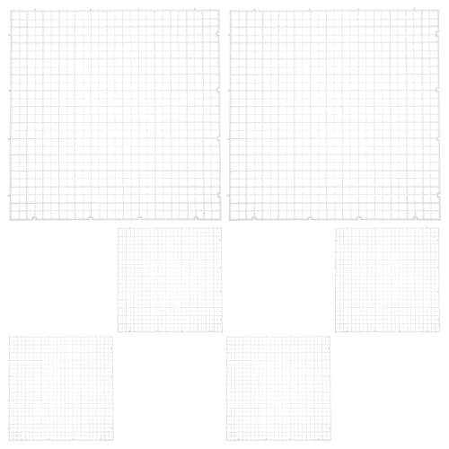 DOITOOL 6 Pcs Aquarium Fish Tank Dividing Plates Bottom Isolation Filter Trays White 30x30x0.7cm Grid Divider Boards for Fish Tank Separation and Spawning