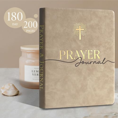 180 Days Prayer & Bible Journal for Women,Faith-Based Christian Planner & Bible Study Notebooks,Spiritual Devotional Planner - God's Book for Prayer | Perfect Religious Gift (Oat)