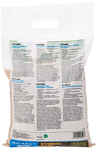 Exo Terra Riverbed Sand, 10-Pounds - Real Riverbed Sand with No Added Dyes or Chemicals (Pack of 3) - size: 10-Pound (Pack of 3)