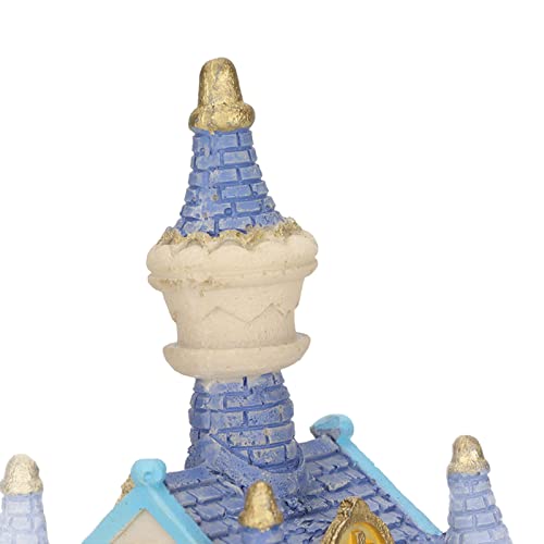 Zerodis Aquarium Resin Castle Decoration, Fish Castle Decorations Castle Resin Cave Hide House Fish Decorations for Aquarium Ornament Accessories