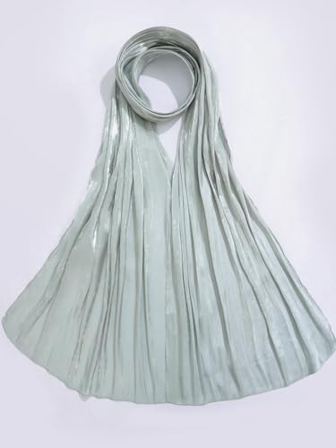 Geyoga 여성용 스카프 숄 및 랩 이브닝 드레스 패션 스카프 웨딩 신부 들러리 선물 - color: 연한 녹색.