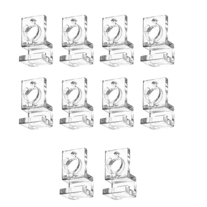 Peiiwdc Aquarium Lid Holder for Various Fish Tanks Aquarium Cover Bracket Clamp Stand Fishtank Habitat Supplies 10PCS Fish Habitat Accessory - color: Suitable for 8 mm