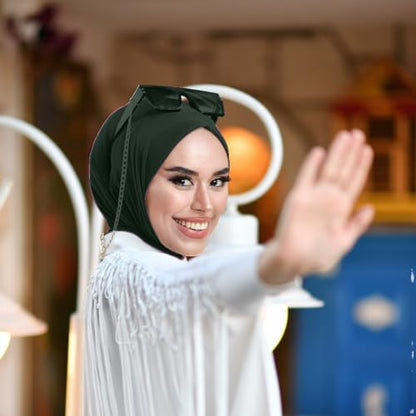 para life Snap Hijab for Women, Breathable Instant Hijabs|Standard Size Stretchable Cotton Sandy|Jersey Undercap - color: Khaki