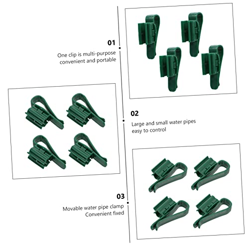 WOONEKY 4Pcs Plastic Fixing Clamps for Aquarium Hose Easy Installation Fish Tank Clips to Secure Water Tubes for Fish Tank Maintenance and Water Changes