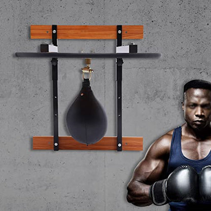 Wall Mounted Speed Bags for Boxing, 360 Degrees Adjustable Black Speed Bag Platform Galvanized Iron Frame Speed Bag Stand Mount Speed Bag Platform Kit Swivel Punching Fitness Training