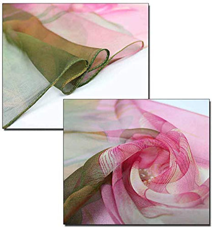 Acotavie Scarfs for Women Lightweight Fashion Scarves Print Floral Pattern Scarf Shawl Wraps - color: W01