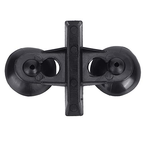 Aquarium Suction Cup Divider Clip, 40Pcs PVC Partition Support, White Fish Tank Separating Board Holder (Black) - color: Black
