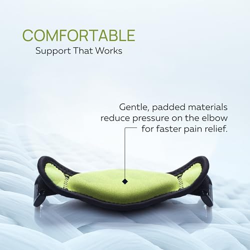 Tennis Elbow Brace With Compression Pad (2-Count) - Effective Pain Relief for Tennis & Golfer’s Elbow for Men & Women