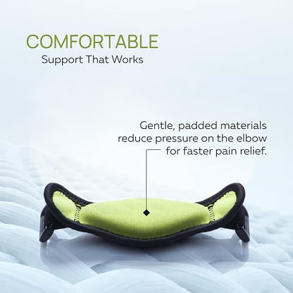 Tennis Elbow Brace With Compression Pad (2-Count) - Effective Pain Relief for Tennis & Golfer’s Elbow for Men & Women