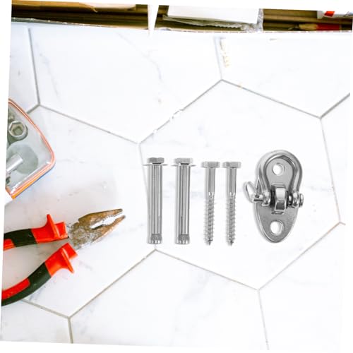 Abaodam 1 Set Stainless Steel Swing Hanger with Rotating Plate Versatile Hammock Hardware for Hanging Chairs Swings Sandbag Hooks Easy Installation for Outdoor Furniture