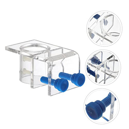ORFOFE Aquarium Hose Tube Clamp Acrylic Fish Tank Holder Firm Fixing Clip for Secure Water Tubing Easy Installation for Cleaner Aquatic Environments and Better Fish Care