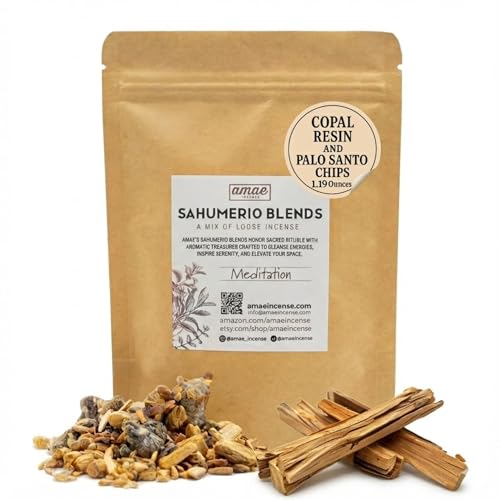 Loose Incense with Copal Resin and Palo Santo, Meditation Mix 1.19 oz - color: Meditation, size: 1.19 oz