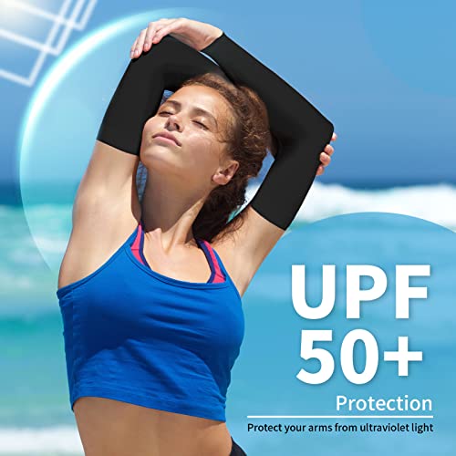 YESLIFE UPF 50 Cooling Sports Arm Sleeve for Men&Women - color: Gray + Black