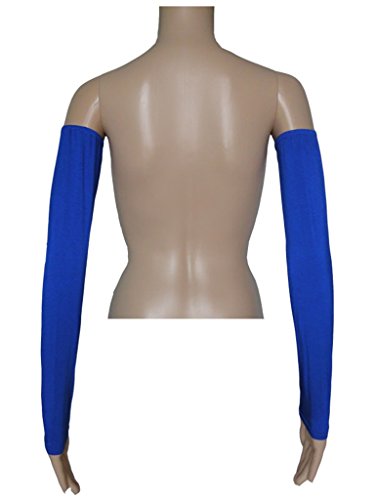 Women's Muslim Modal Arm Stretch Sleeves Cover - color: Blue