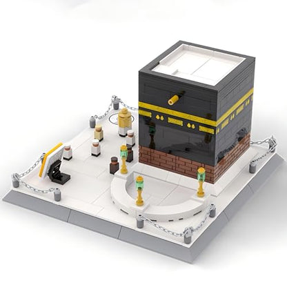 CAXIMSY Islamic Mosque Kaaba Architectural Model Building Block Sets Muslim Bricks Toy Hajj Kit Eid Gifts for Adult 446 Pieces - style: Mosque Kaaba Model
