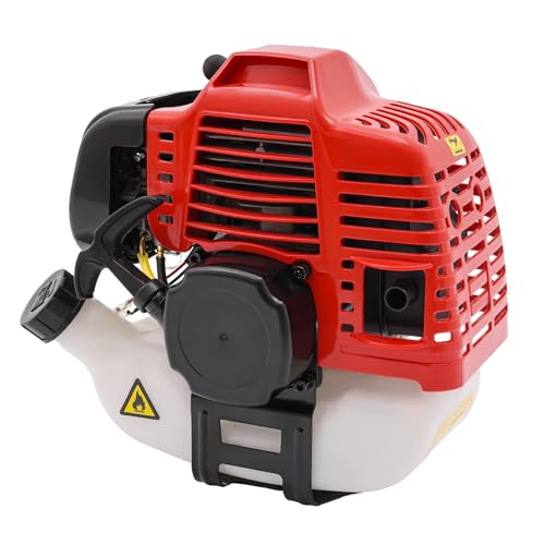 Bepritm 42.7CC Gasoline Engine 2-Stroke, 9200Rpm Portable Petrol Engine Motor, Air-Cooled Single-Cylinder Hand-Pull Gasoline Engine for Weed Whackers, Agricultural Equipment, Construction