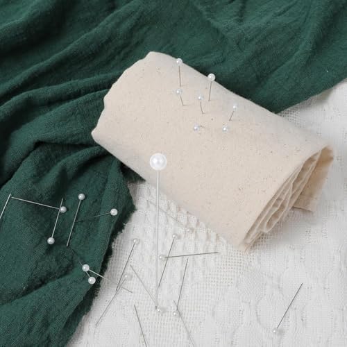 100 Pcs Pearl Pins for Bouquets for Fabric White Straight Head Pins Map Pins Fixed Sewing Marker Needle for Crafting Maker Jewelry DIY Craft Sewing Wedding Flower Decorations