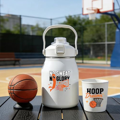 Peacoblue 18 Sheets Rub on Transfers for Crafts, Basketball 3.6"x3.9" UV DTF Cup Wraps Waterproof Rub on Cold Transfers Stickers for Wood Glass Metal Cup Tumblers Mirrors Mugs Home Decor - style: Basketball