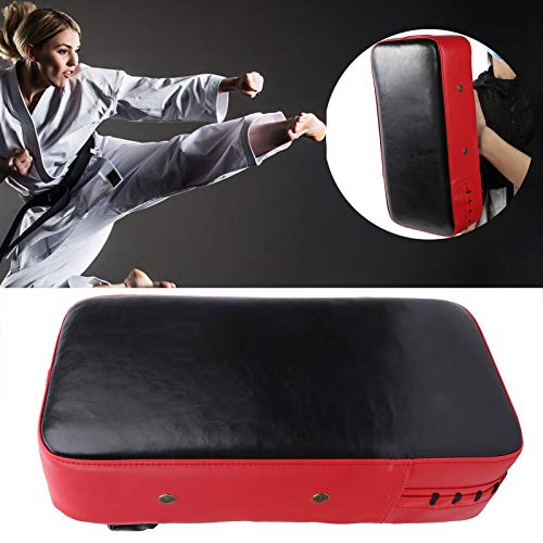 HERCHR Boxing Strike Pads, PU Sponge Punching Pad Shock Proof Strike Shield Foot Target Practice Training Pads Equipment for Taekwondo Karate Kick Punching(red)