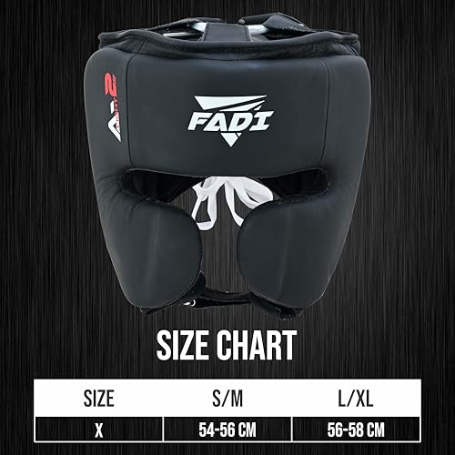 Authentic Series A2 Boxing Headgear - Premium Leather Head Guard for Kids and Adults in MMA, Kickboxing, Muay Thai, Karate, Martial Arts, and Taekwondo - color: Black, size: Small-Medium
