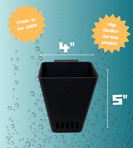 REEFSHAPE Aquarium Water Diffuser Funnel | Reduce Turbulence Filling Up Aquarium Tanks | Made in USA (Small, Black) - color: Small, Black