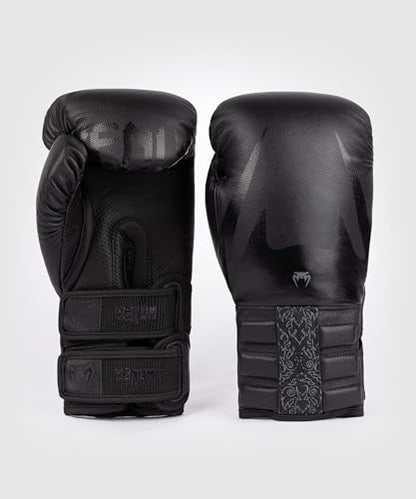 Venum Reverso Boxing Gloves - color: Black/Black, size: 14oz
