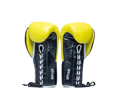 HIT N MOVE All Day Pro Balance Sparring and Bag Boxing Gloves LACE UP, Boxing Gloves Men & Women, Boxing Equipment, Sparring & Bag Gloves for Boxing, Kickboxing, Muay Thai, MMA - color: Black, size: 16 OZ