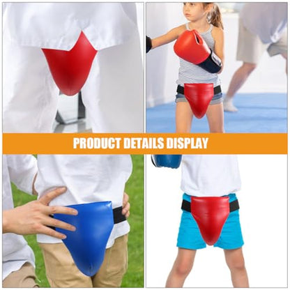 GARVALON 2pcs ’s Professional Groin Protector for Boxing and Martial Arts, Reusable Integrated Groin Guard with Breathable Wear-Resistant Material, Training Protective Gear