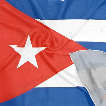 Women's Silk Scarf Square Satin Head Scarves Fashion Neck Scarf Hair Wraps Silk Bandana - color: Cuba Flag