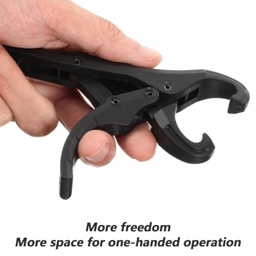 Yolev 2PCS 5'' Fish Lip Gripper - Plastic Fish Grabber Too with Hole | Floating Fishes Holder for Saltwater, Great Holder for Caught Fishes, Gifts for Men