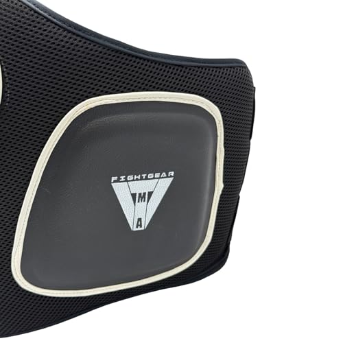 TMA Boxing Belly Pad Chest Guard MMA Body Protector Martial Arts Rib Shield Armour, Muay Thai, Kickboxing, Taekwondo Training, Maximum Durability, Secure Fit