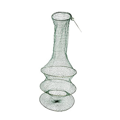 Yardwe Handwoven Fish Net Fine Mesh Net Foldable Portable Fishing Tool for Freshwater Fish and Shrimp Catching