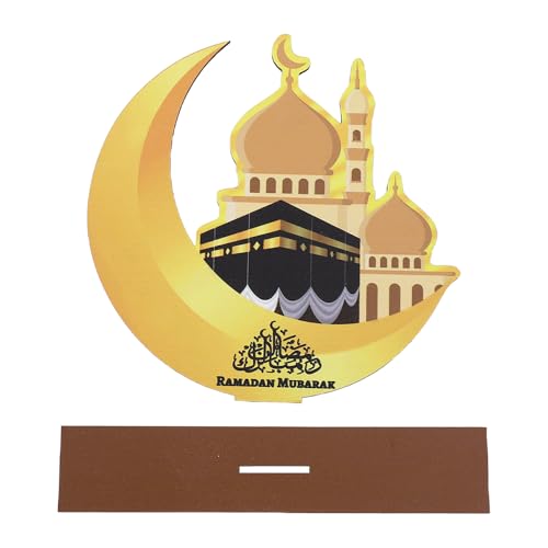 Ramadan Decorations,Eid Mubarak Table Decor,Happy Ramadan Kareem Signs,Al-Fitr Tabletop Party Supplies for Home Kitchen