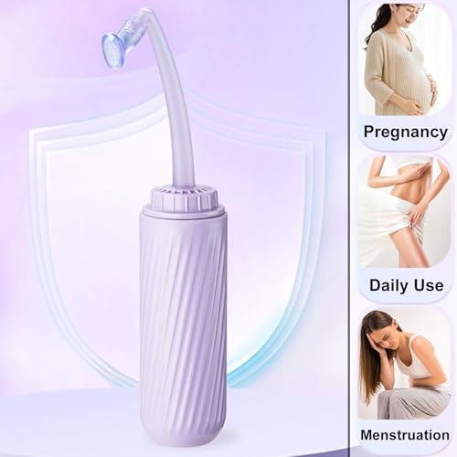 Portable Bidet Sprayer,500Ml,Portable Perineal Wash Bottle Dual Nozzles,Gentle Water Flow,Soft Material,EVA Body,Textured Grip,Travel and Home Use,B - color: B
