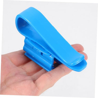 6pcs Aquarium Hose Clamp Plastic Clips for Water Pipe Fixing Multi-Functional Accessories for Fish Tank and Aquarium Dosing Pump Tubes - color: Blue