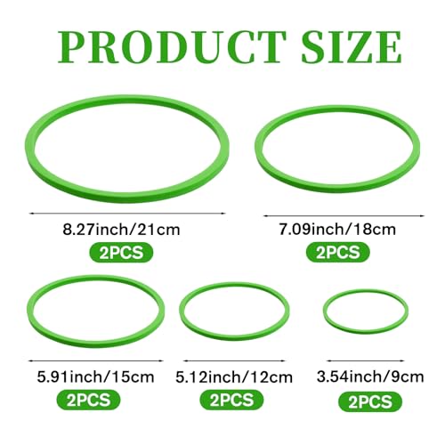 10 Pcs Fish Feeding Ring Set, 5 Sizes Floating Aquarium Feeding Ring, Round Feeder Rings Floating Plant Barrier Corral Rings Tank Accessories for Goldfish, Betta