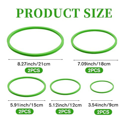10 Pcs Fish Feeding Ring Set, 5 Sizes Floating Aquarium Feeding Ring, Round Feeder Rings Floating Plant Barrier Corral Rings Tank Accessories for Goldfish, Betta