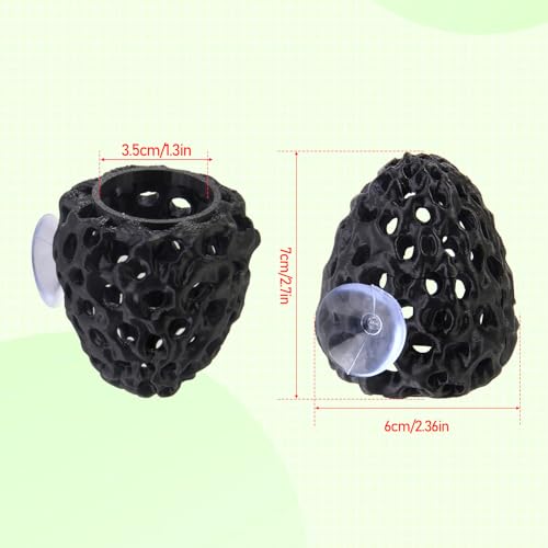 Shrimp Cave Hideout with Suction Cup for Aquarium Betta Fish Tank Decor | Shrimp Cave Hideout with Suction Cup for Aquarium Betta Fish Decor Habitat Natural Rock Design