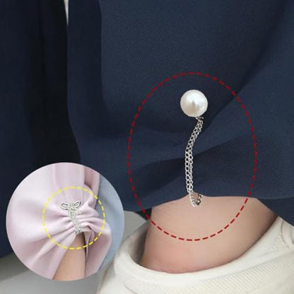 Magnet Clothing Pins, Strong Alloy Fastening, Adjustable Chain Design, Multi-Function Magnetic Clothing Clips,Pinless Brooch Chain Magnetic Buttons,for Hijab, Loose T-Shirt Hems, Sleeves, Pants Hems - color: style4, size: One size