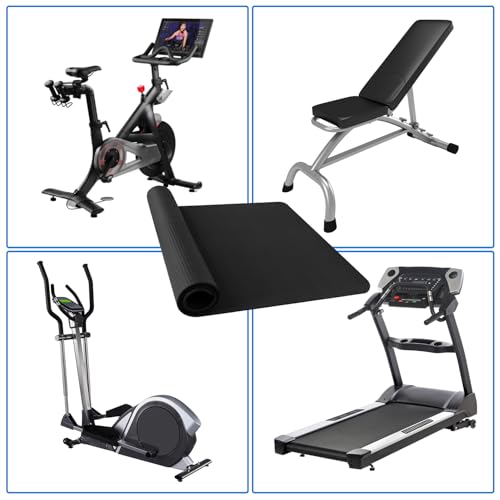 Treadmill Mat,Bike Mat,Stationary Bike Mat,Foldable Treadmill Mat for Hardwood Floors,Under Exercise Bike Trainer Pad for Indoor Gym Equipment Hardwood Floor Carpet Protector - size: 1pcs: 23.6 * 47.2 inch