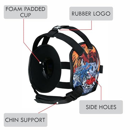 ROAR-INT Kid's Ear Guard BJJ Grappling Head Guard Adjustable Wrestling Headgear for Boys and Girls Earguard MMA Jiu Jitsu (Dragon) - color: Dragon