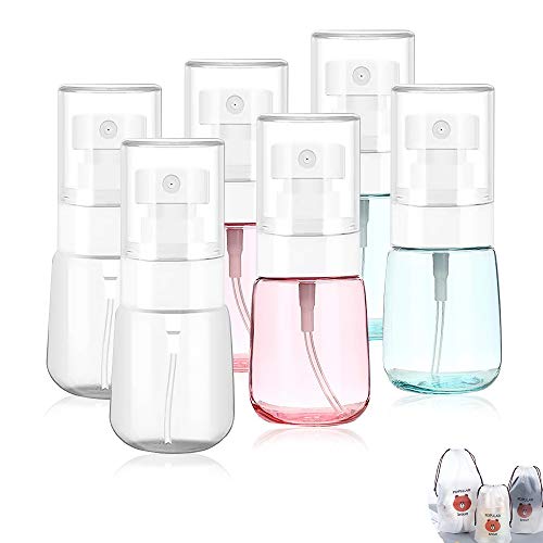 AMORIX 6PCS Small Spray Bottles 1 oz Mini Size Empty Mister for Travel - color: 30ML 6PCS