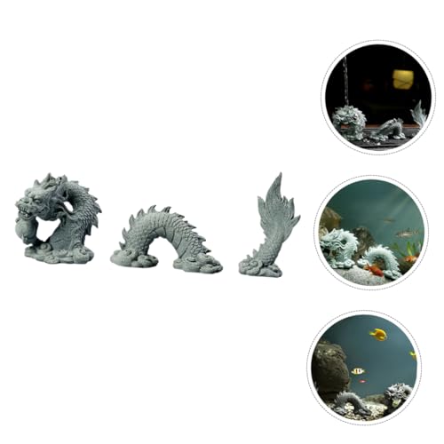 Ipetboom 1 Set Fish Tank Decorations Animal Dragon Sculpture Decor Decorative Dragon Decor Ornaments Decorative Figurine Modeling Synthetic Resin China Office
