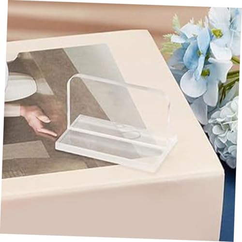 6pcs Aquarium Lid Handle Clear Acrylic Grip for Fish Tank Covers Replacement Parts for Aquariums Stable and Easy Installation and Reusable Fish Tank Supplies