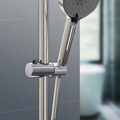Shower Head Holder for Slide Bar - Adjustable Hand Showers Clamp | 360 Degree Rotation Slider, Bathroom Replacement Bracket, Universal Shower Sprayer Mount, Easy Install Holder - size: 24mm