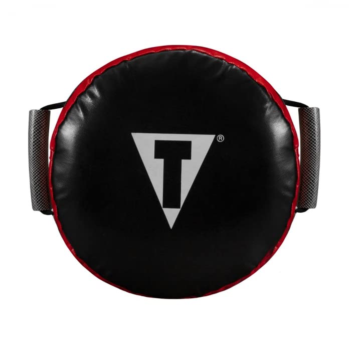 TITLE Boxing Classic Round Punch Shield 2.0, Red/Black - Punch Shield, Target, Coaching Tool, Muay Thai Pad