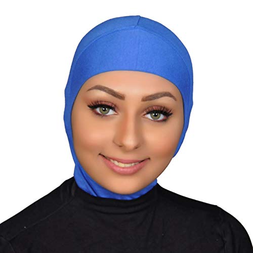 AL AMIRA Women's Ninja Cotton Hijab Underscarf One Piece - color: Royal Blue