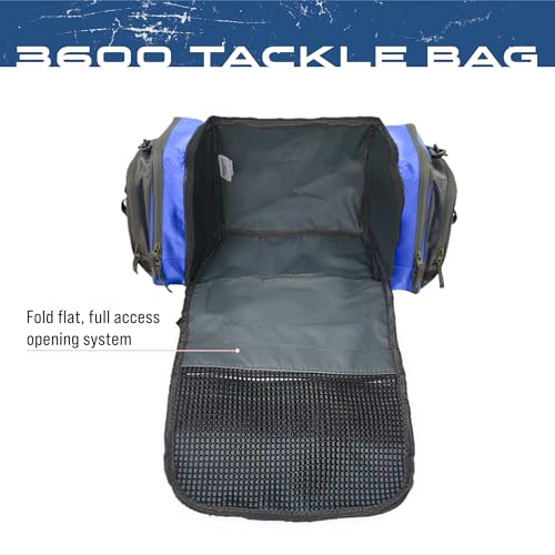 FROGG TOGGS Heavy Duty Fishing Tackle Duffle Bag, Blue, 3600 - color: Blue, style: 3600