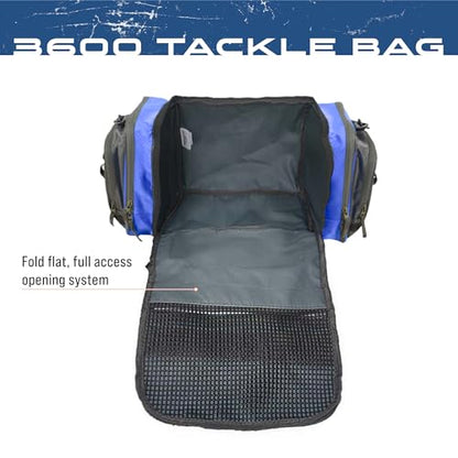 FROGG TOGGS Heavy Duty Fishing Tackle Duffle Bag, Blue, 3600 - color: Blue, style: 3600